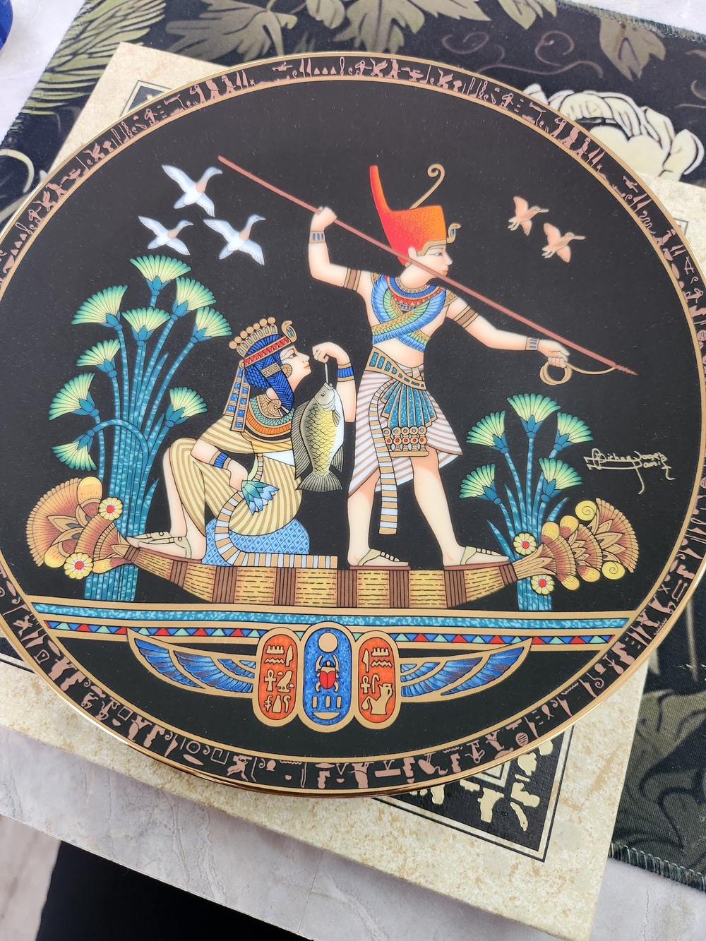 Osiris Egyptian-Themed Decorative Wall Plaque King Tut Collection